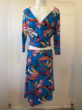 Y2K BCBGMaxAzria Matching Set Low Rise Skirt and Top